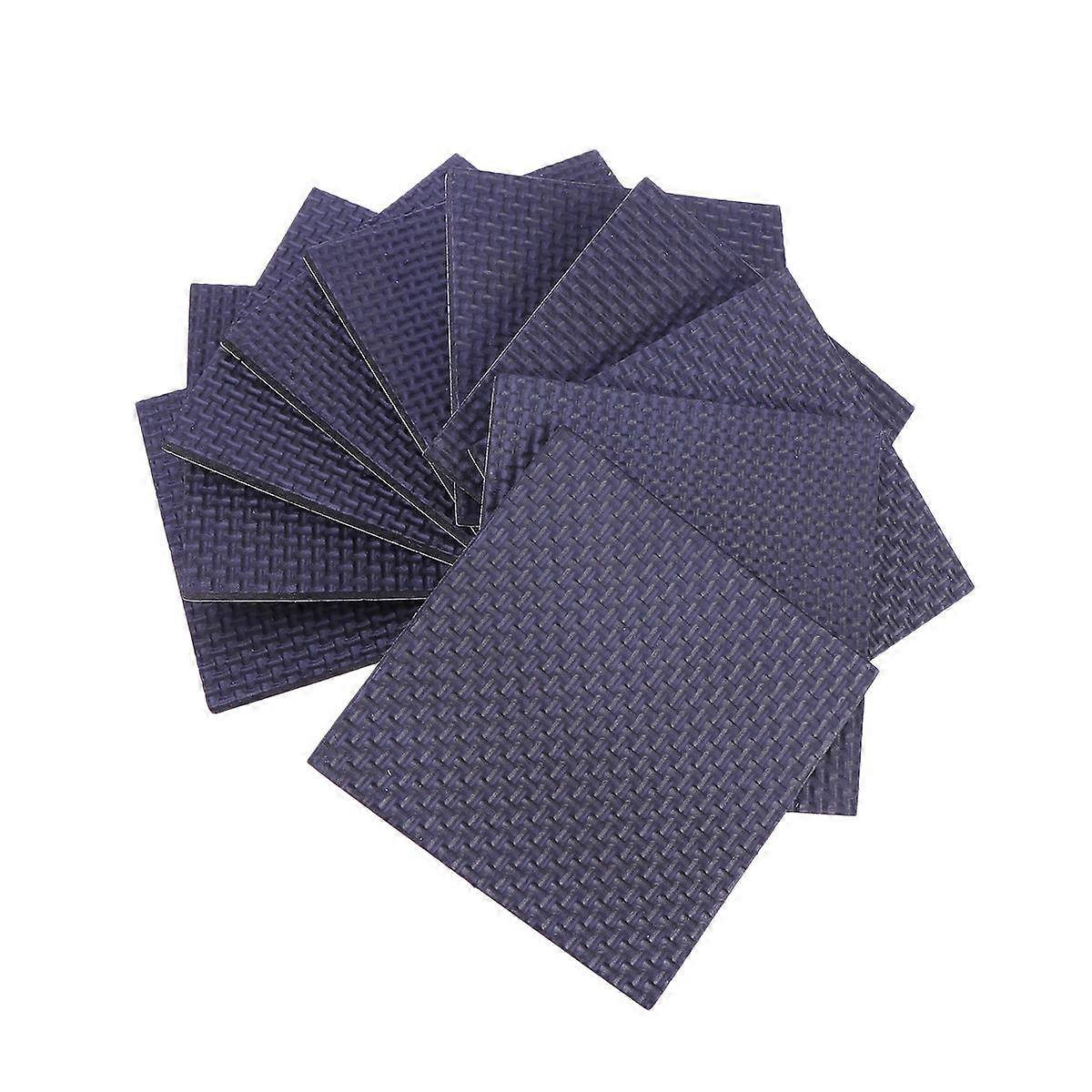 Furniture Grippers Square Eva Pads for Stop Slide 30 Sheets Black