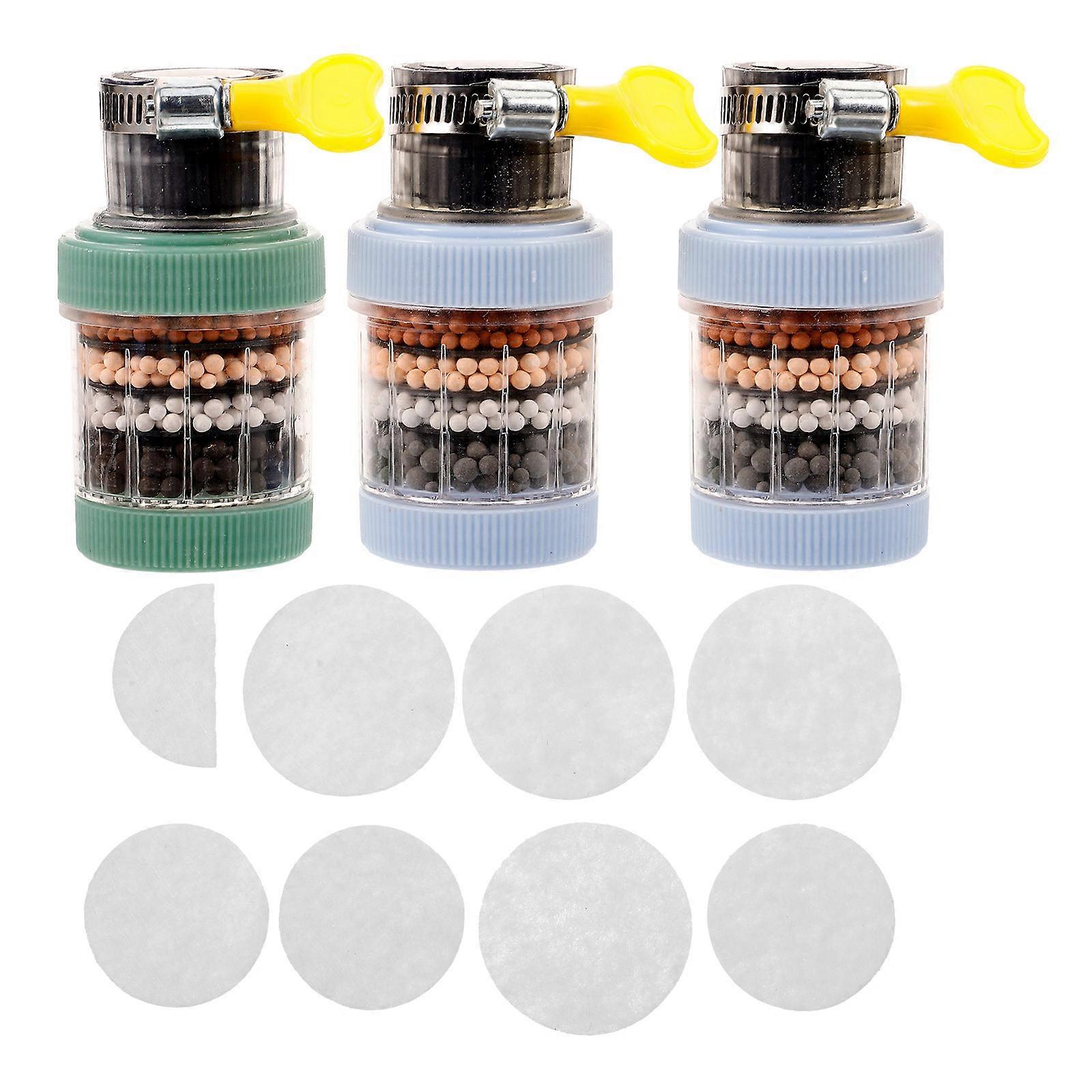 Splash-Proof Six-Layer Filtration 4 Set Sink Water Faucet Purifier Kitchen Use Assorted Color Detachable Design