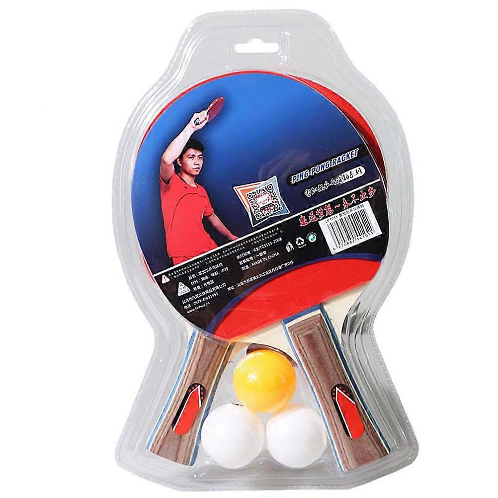 Six-Star Racket Professional Table Tennis 2Pcs Kit for Player Training Outdoor