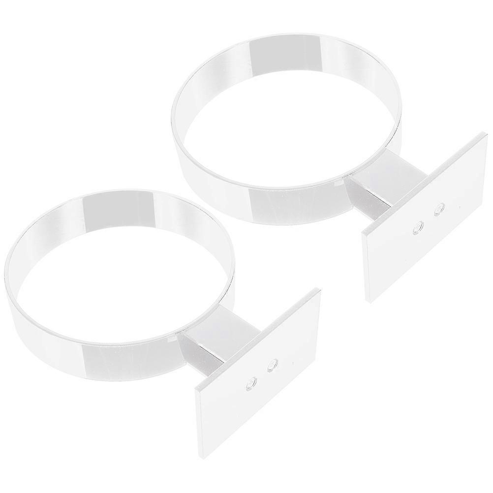 Acrylic Headband Holder for Displaying 6Pcs Round Shape Hairband Stands