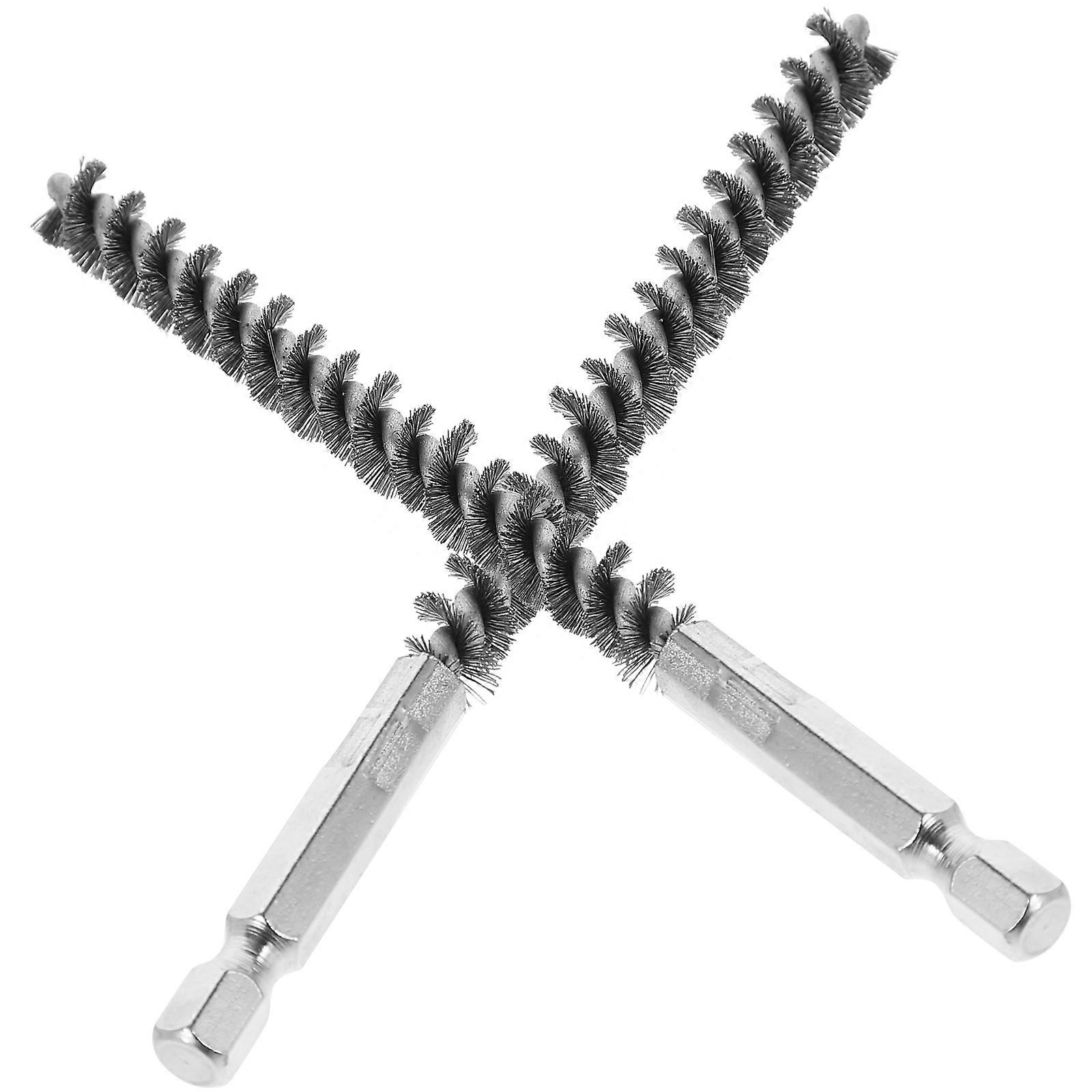Bore Brush with Handle Wire Bore Brush for Cleaning 2Pcs Stainless Steel