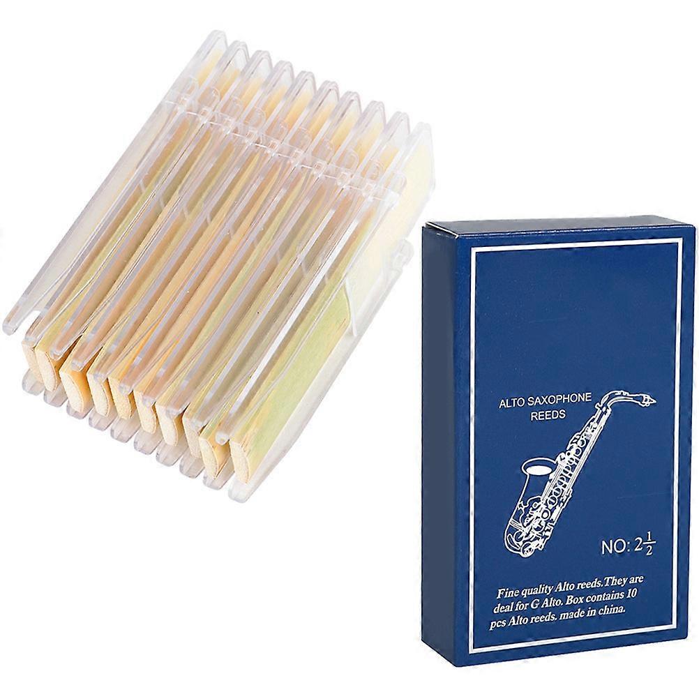 Saxophone Reeds Saxophone Accessories for Sax 10Pcs Assorted Color Reeds