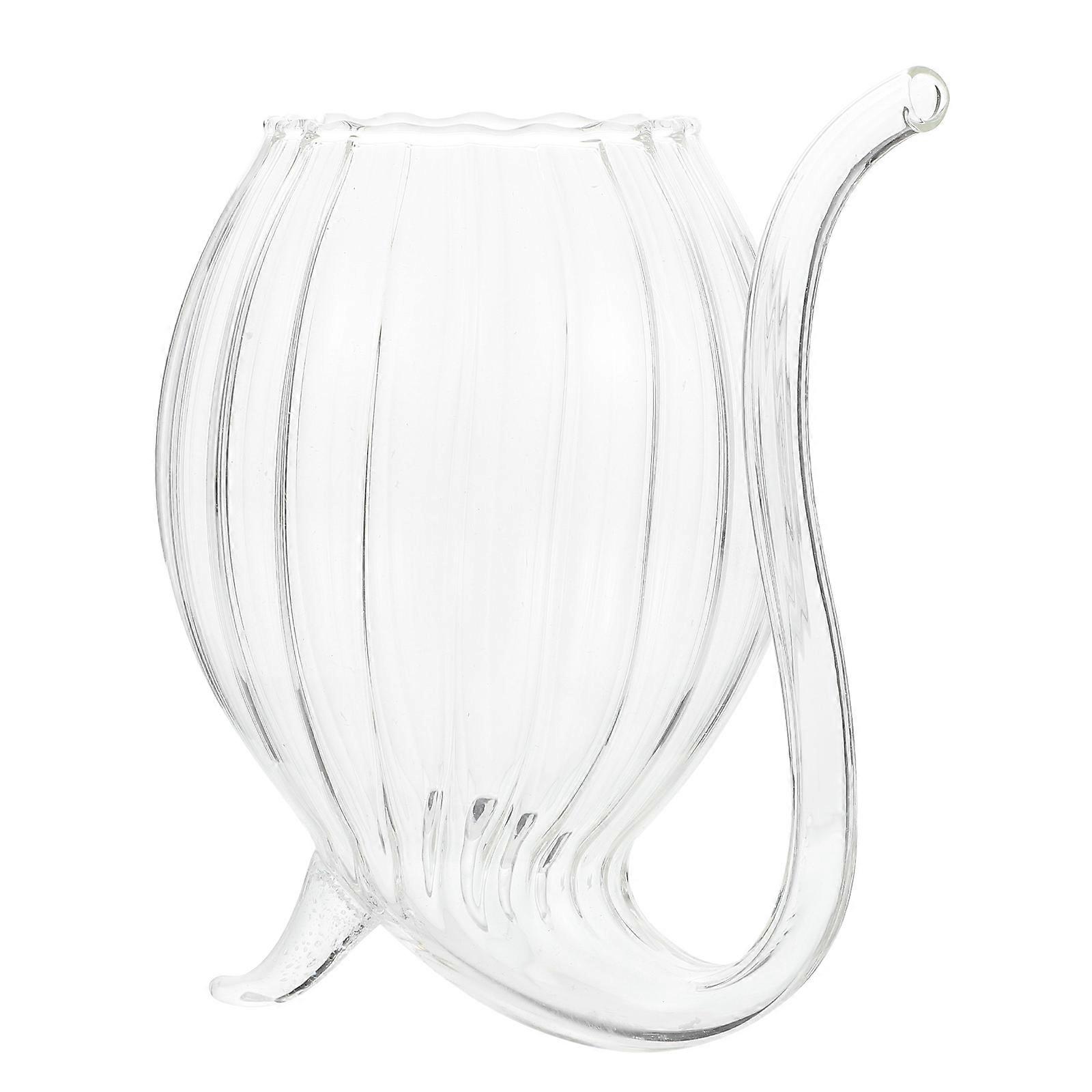 Transparent Beverage Cup for Wine Drinking with 2Pcs Creative Glass Cups