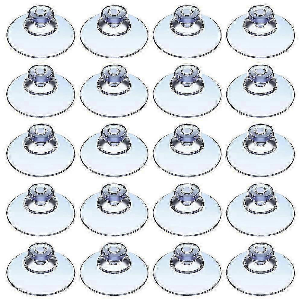 100Pcs Transparent Suction Cups, Plastic Suction Cups, Pads Without Hooks for Outdoor, Kitchen,Bath-Good