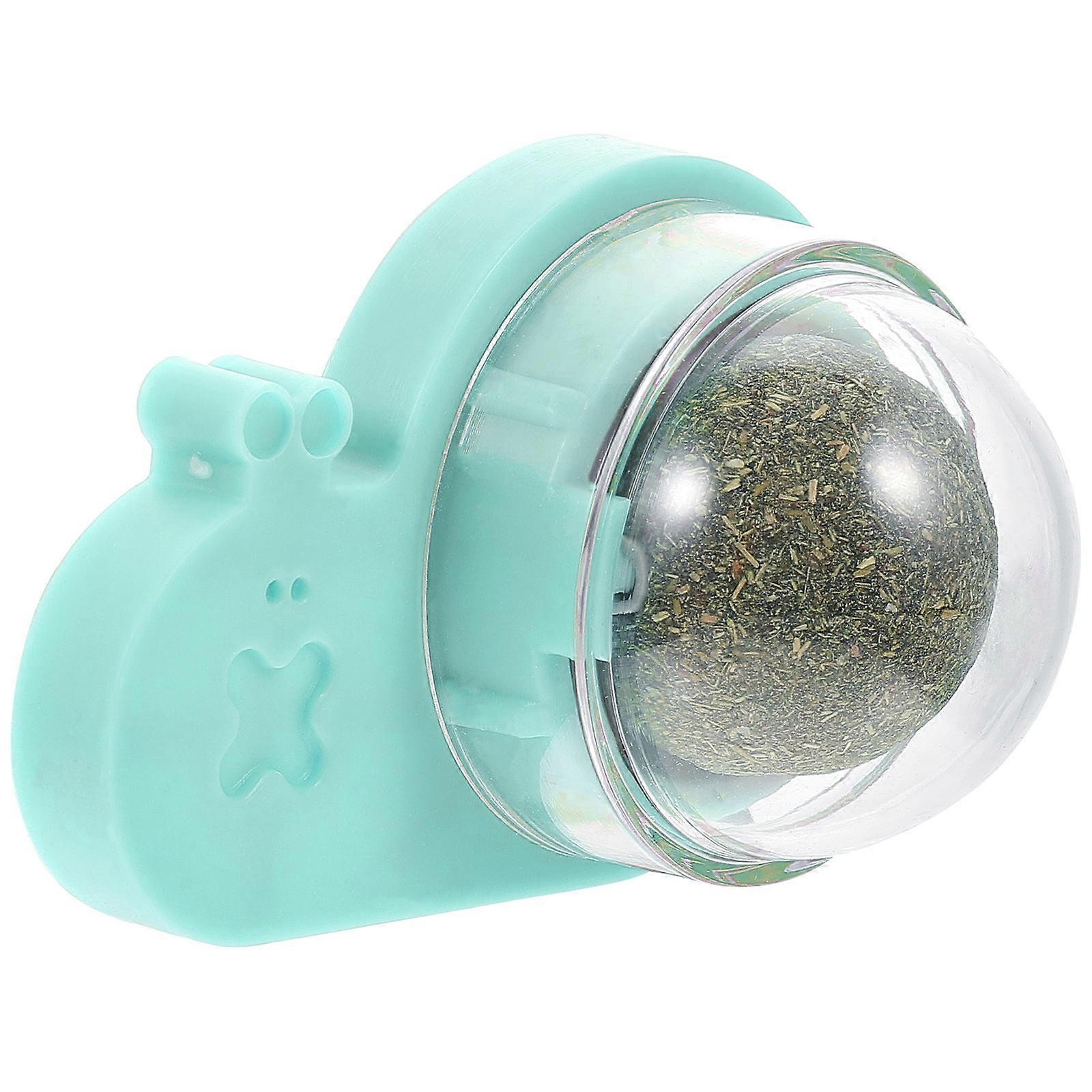 Indoor Cat Treat Adhesive Catnip Ball for Training Use Rotating Catnip Ball