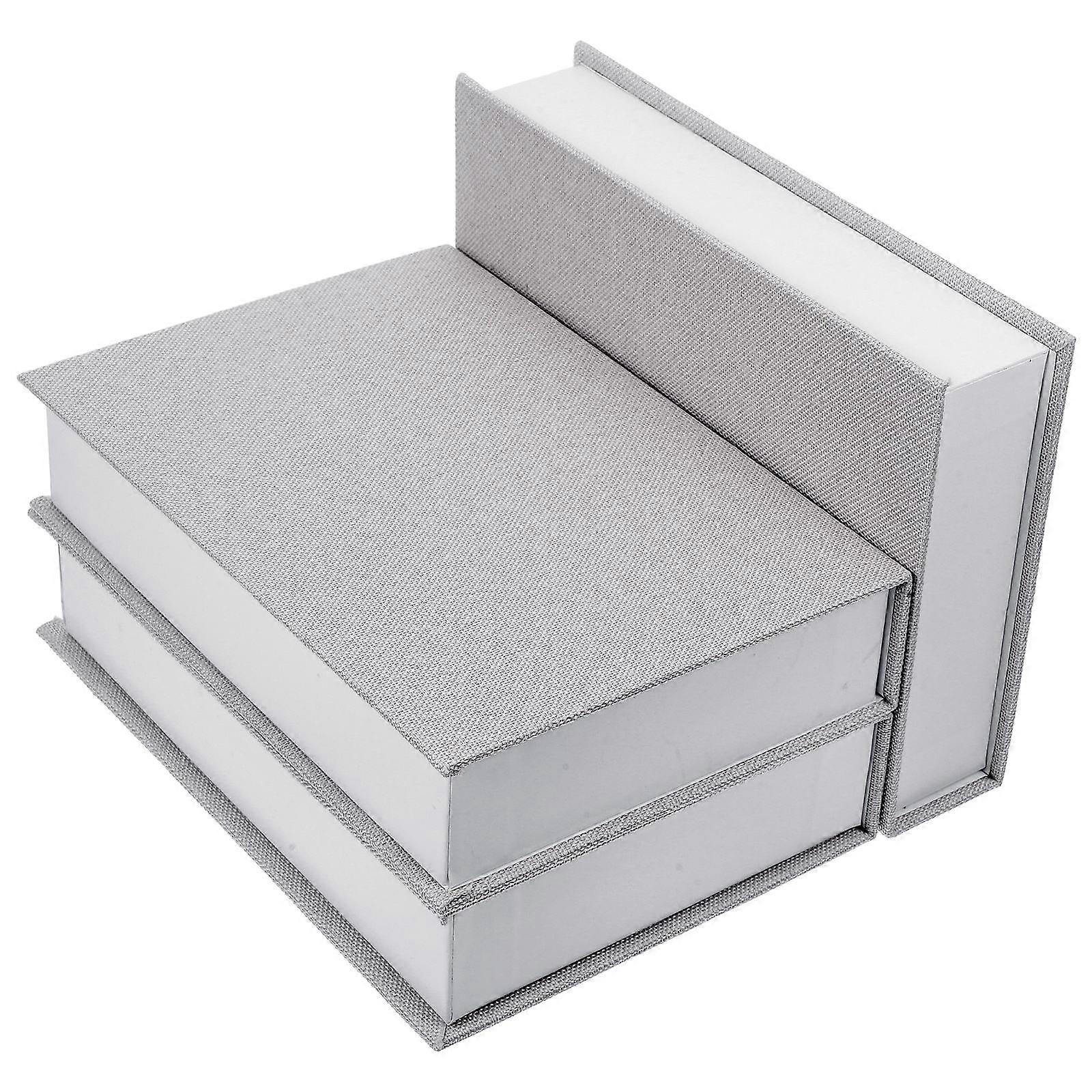 Decorative 6 Pcs Simple Style Book Shaped Organizer For Office Home Shelf Accent