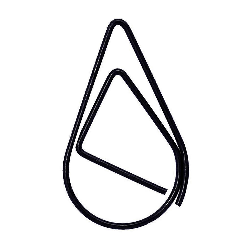 Water Drop Shape Paper Clip Note Clip Book Organizer Assorted Color 50Pcs