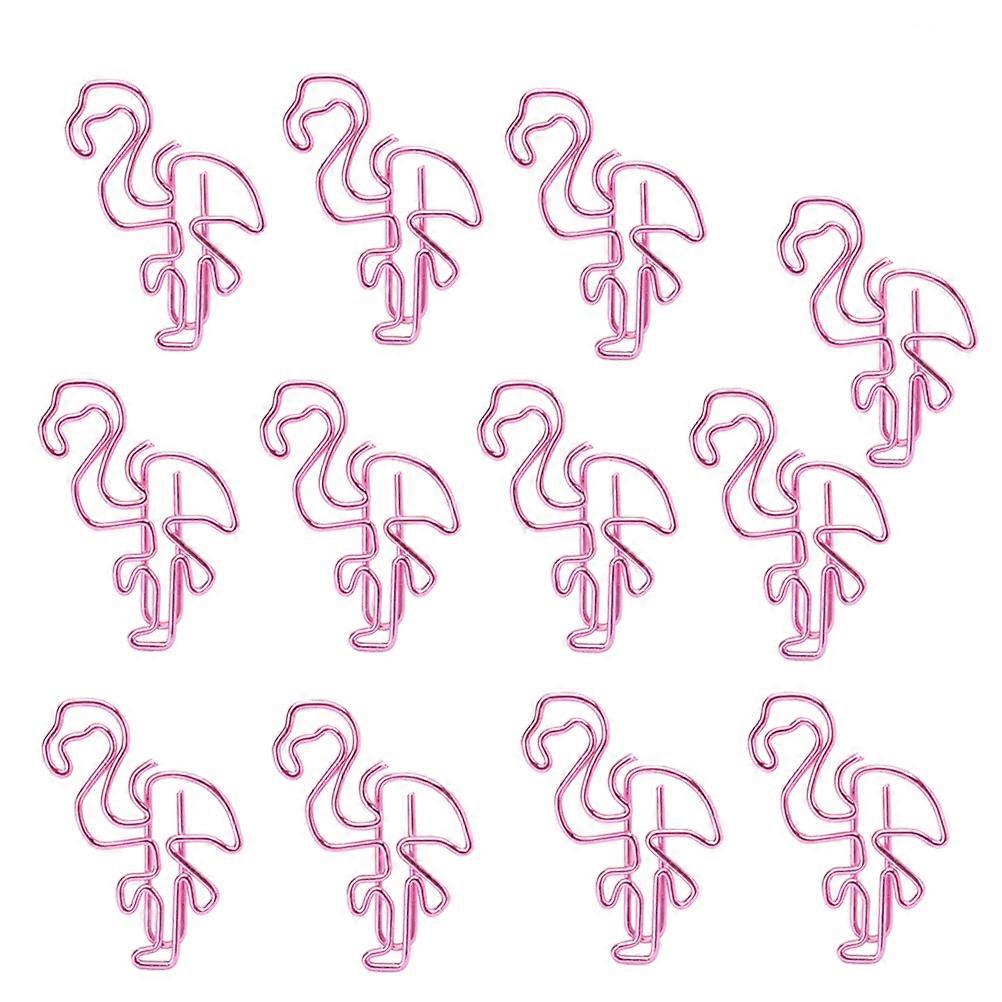Pink Flamingo Paper Clips Note Clips for Marking Use 36Pcs