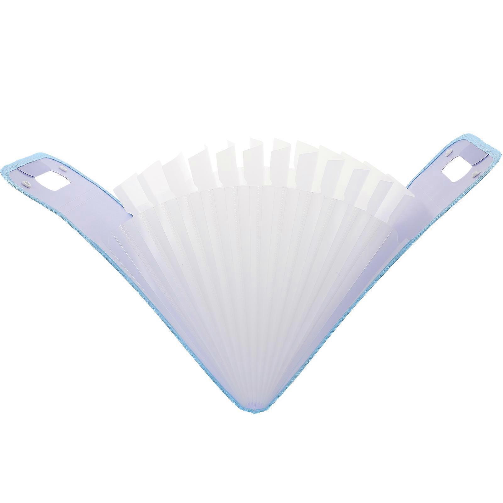 Blue Expandable Accordion Folder for Paper File Organizer 5Pcs