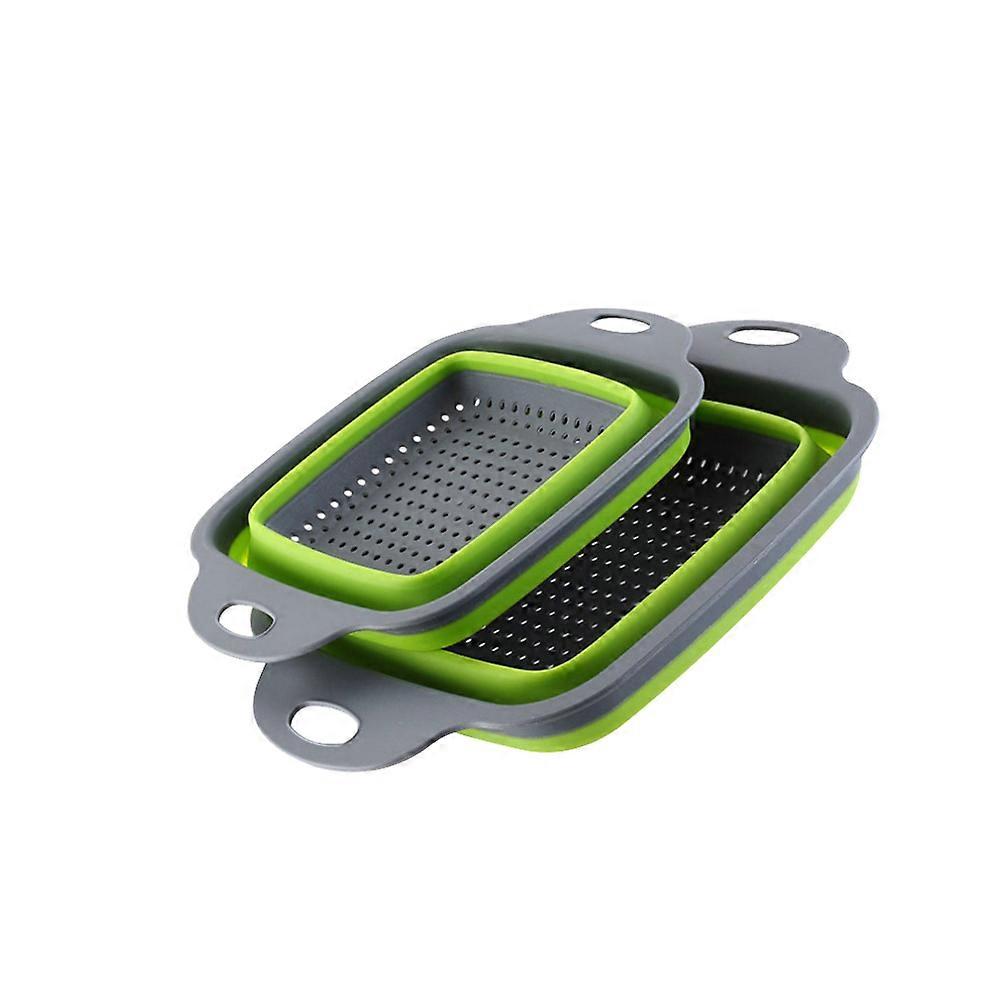 Washing Basket Drain Basket for Practical Use 4Pcs Foldable Storage