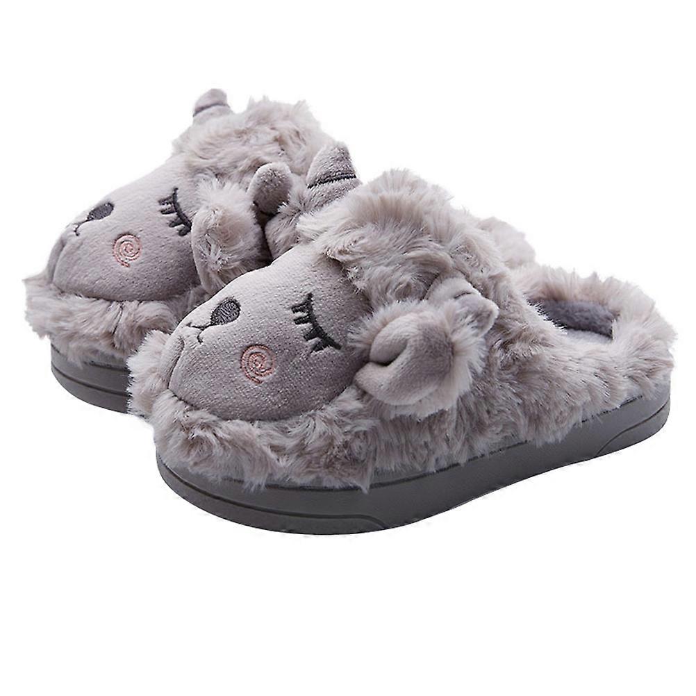 Non-slip Cartoon Cotton Slippers For Men Autumn Winter Use Comfortable Thickened 1 Pair