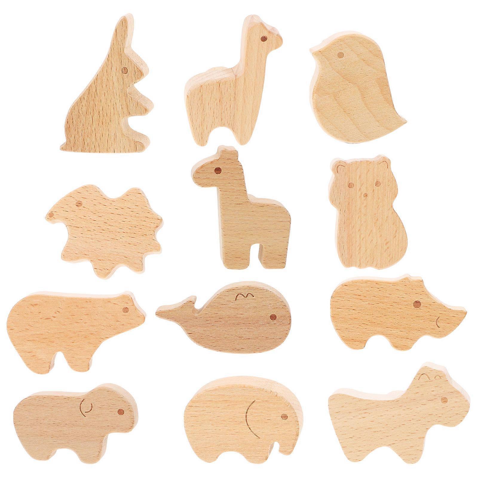 Cute Animal Drawer Pulls 24Pcs Wooden Cabinet Knobs for Home Use