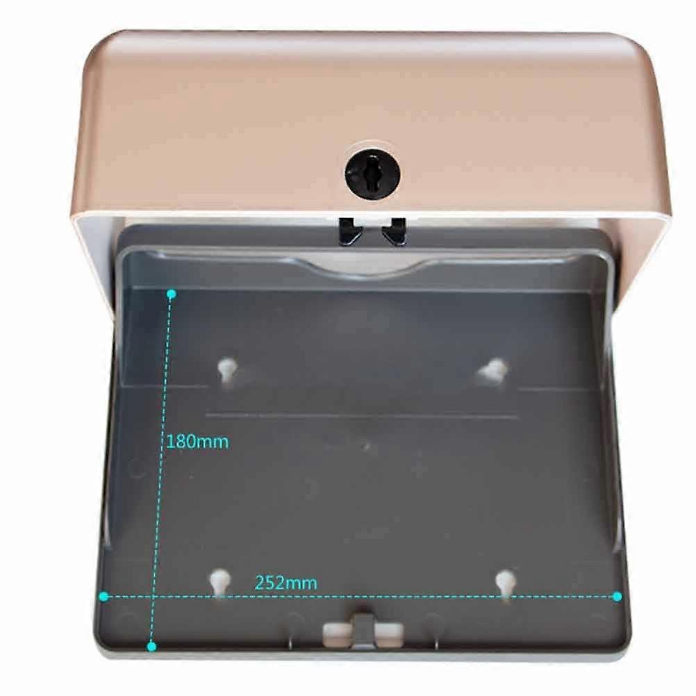 Plastic Bathroom Tissue Box for Use Practical Golden Napkin Holder