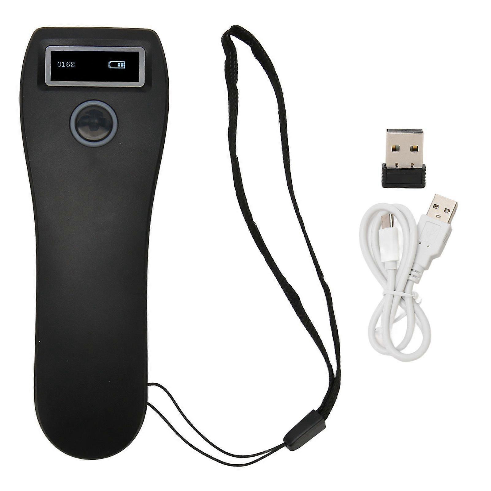 Handheld Barcode Scanner 2.4G Or BT Voice Prompt 120FPS 900K Memory Wireless Barcode Reader for 1D 2D QR Code