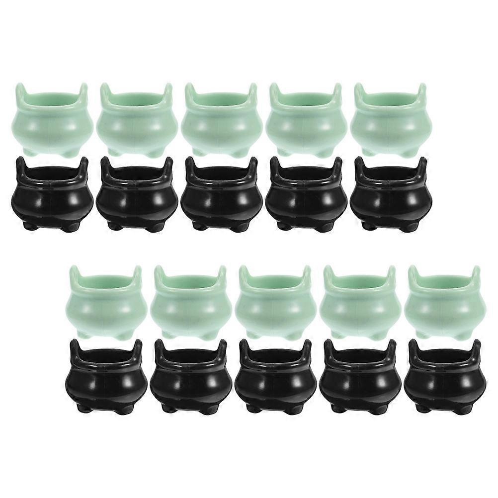 Mini Cauldron Halloween Pot for Decoration 40Pcs Plastic Assorted Color