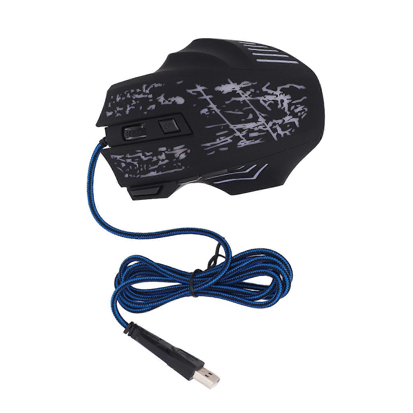 7 Buttons USB Wired Optical Game Gaming Mouse Light Computer Mouses For PC Games