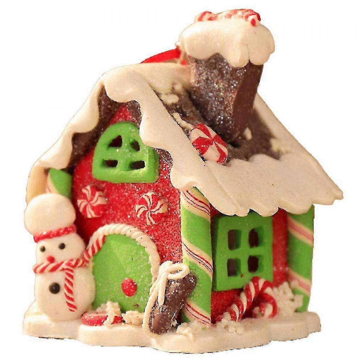 Escena de Navidad Casas de pueblo, led Edificios de Navidad iluminados