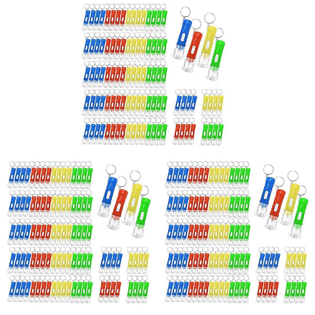 100 Pcs Mini Flashlight Keychain Bulk Mini Keychain
