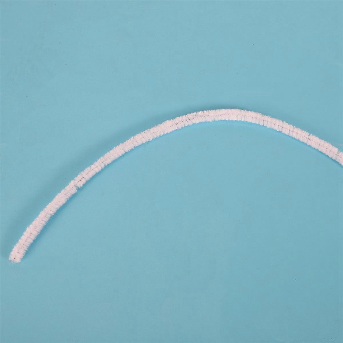 100 Pcs 30cm creation pipe cleaners, white