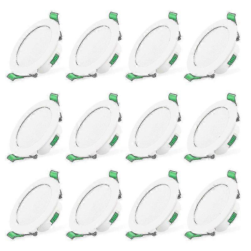 12pcs 7w White Led Downlight Recessed Ceiling Lights Slim Spot Light