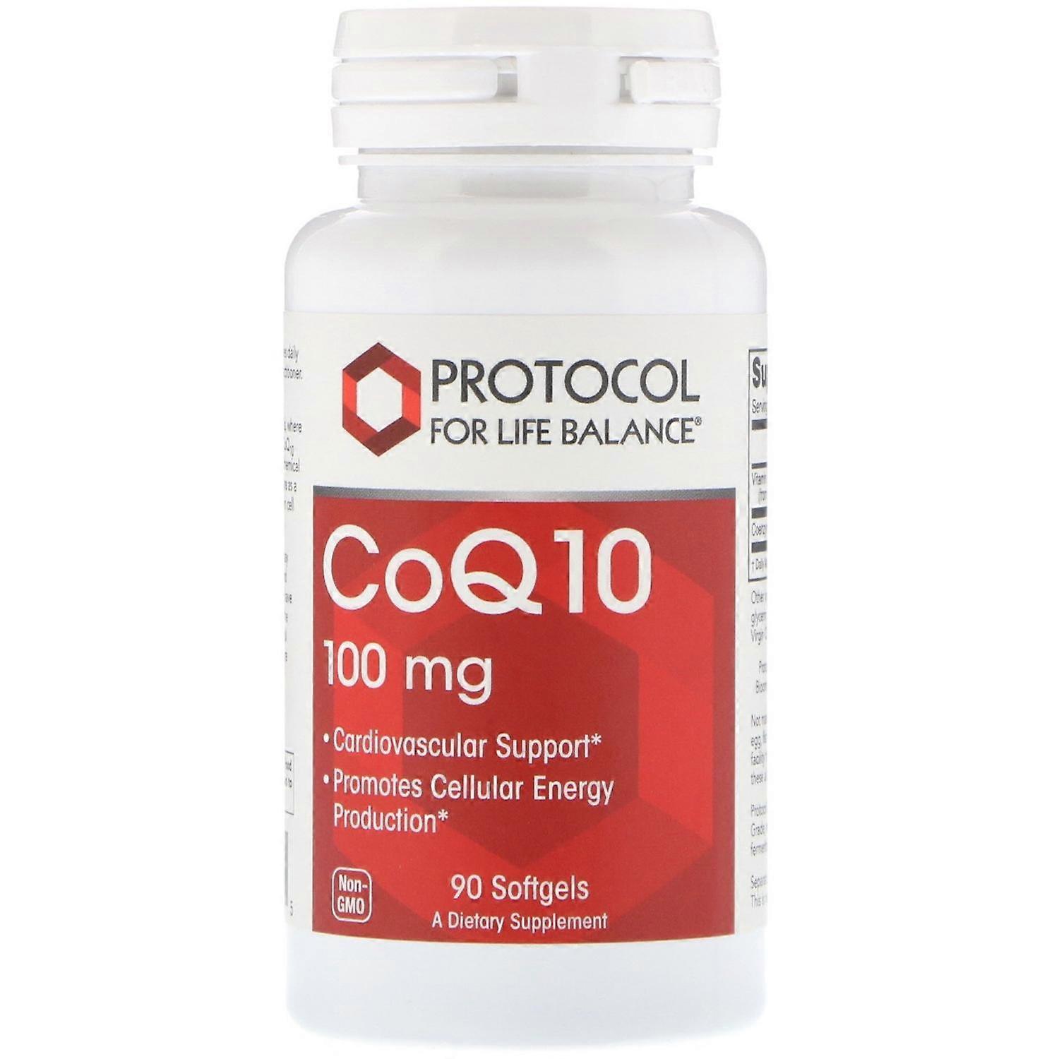 Protocol for Life Balance, CoQ10, 100 mg, 90 Softgels