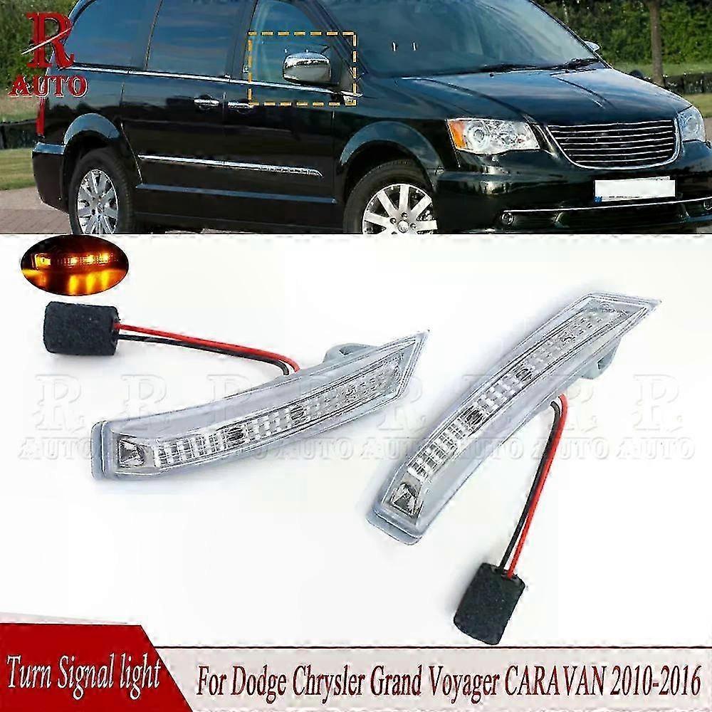 Rearview Mirror Turn Signal Light for Grand Voyager Caravan 2010-2016 Side Indicator Replacement