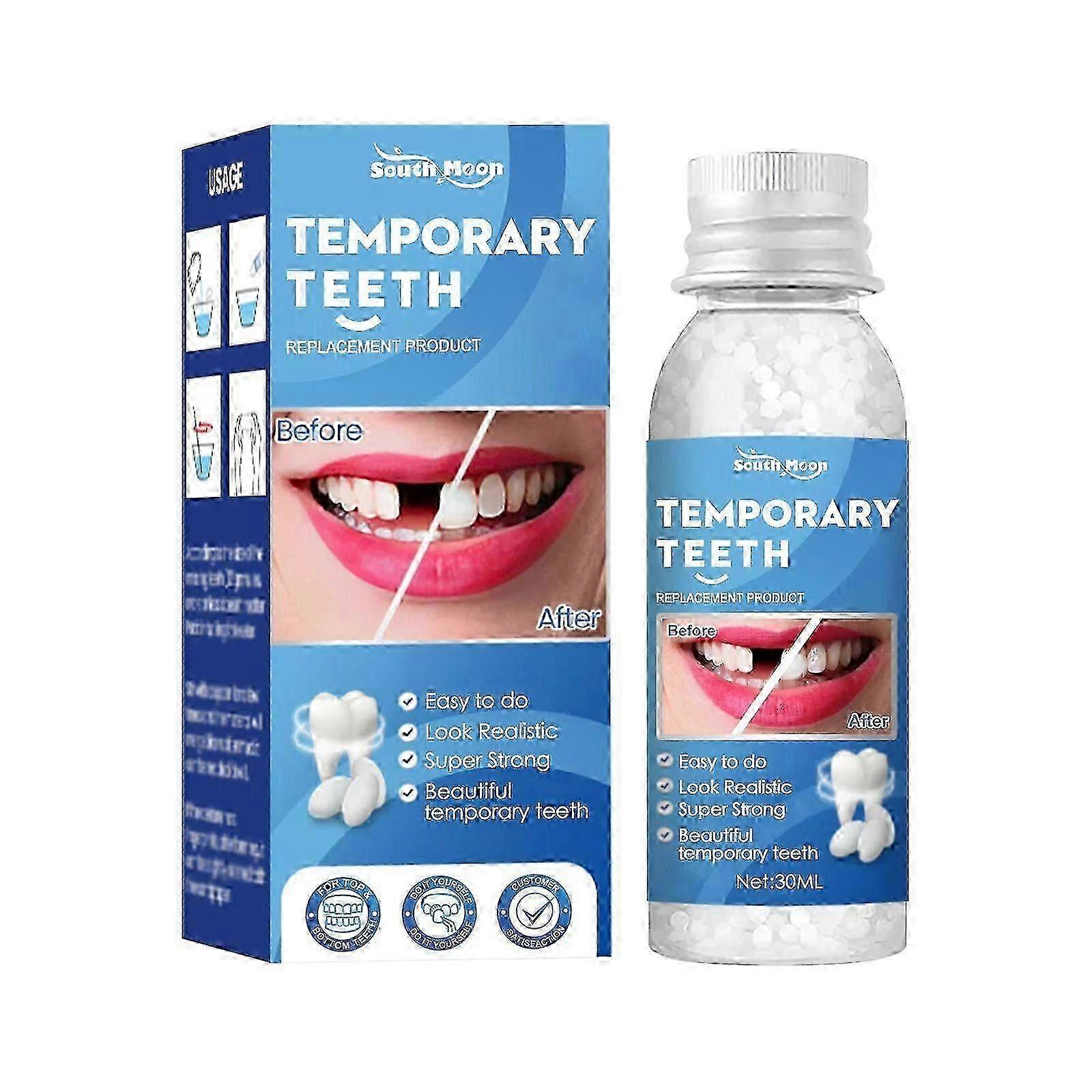Temporary Tooth Filling Tooth Filling Repair Kit, False Teeth for Temporary Tooth Filler, Chipped Tooth Repair Kit for Broken and Missing Teeth Replac