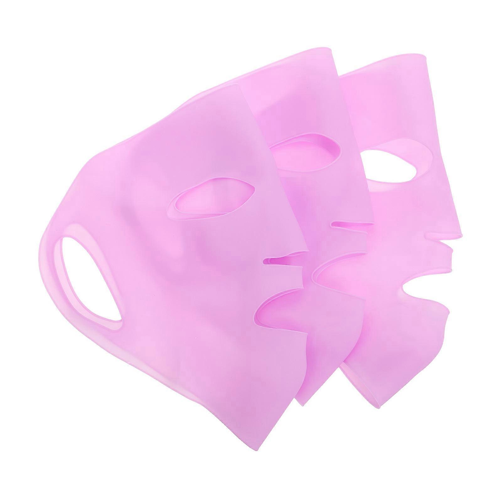 Face Mask Silicone Sheet Covers with Hook Design for Moisturizing 15Pcs