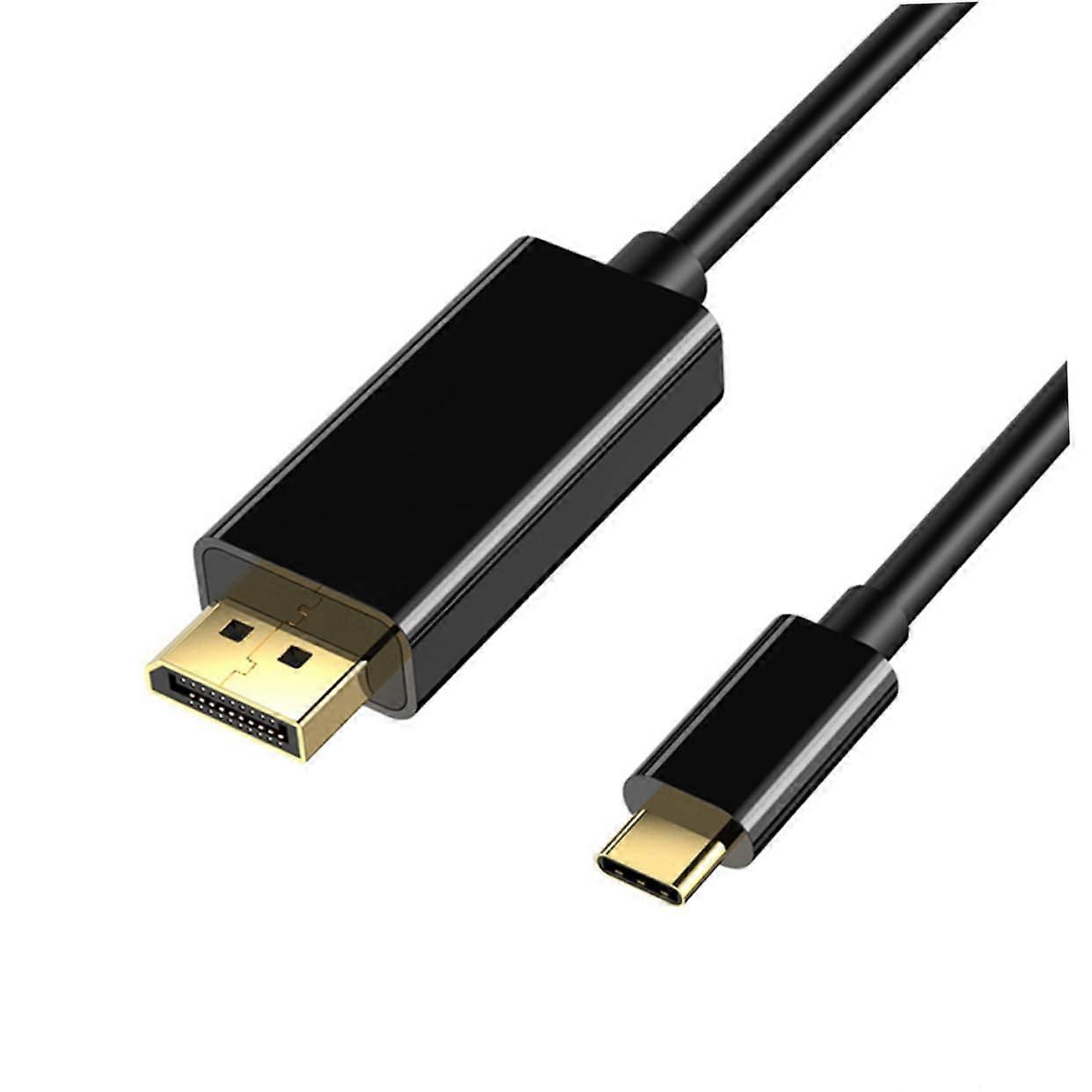Type C to Displayport Adapter Cable With Triple Copper Conductors For Stable TV Connection Compatible With USB C Devices