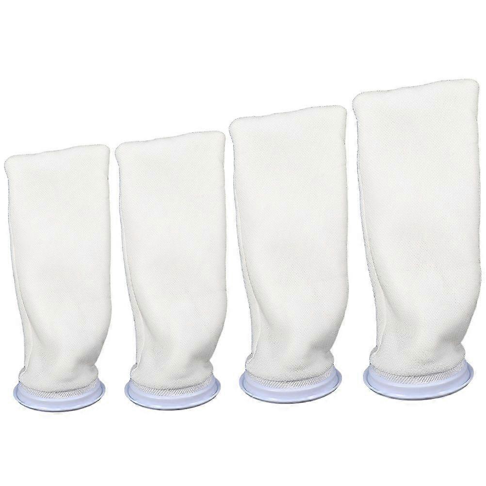 4pcs Replaceable Cotton Filter Bag Fish Tank Filter Sock Replacement Filter Pouch for Aquarium