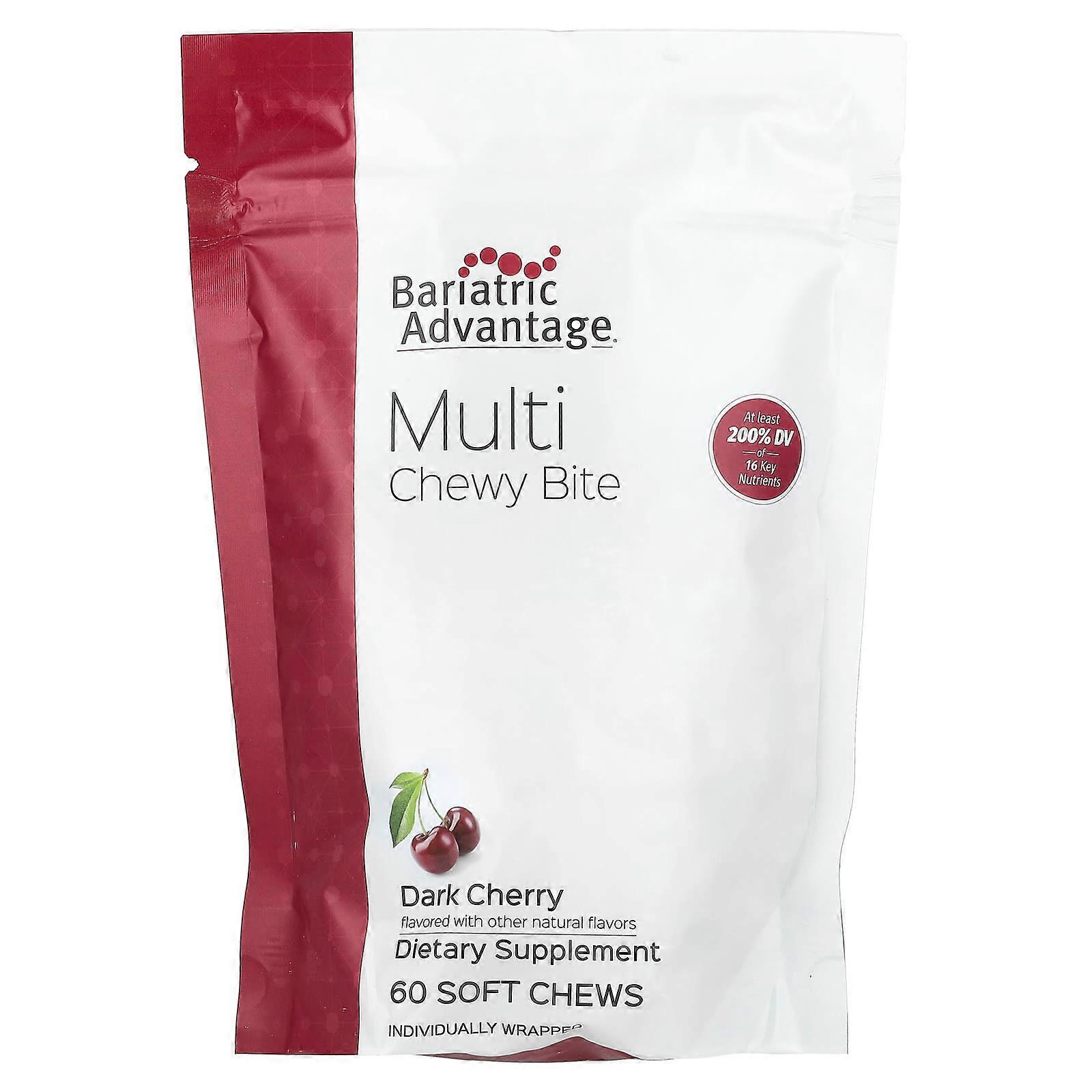 Multi Chewy Bite, Dark Cherry, 60 Soft Chews