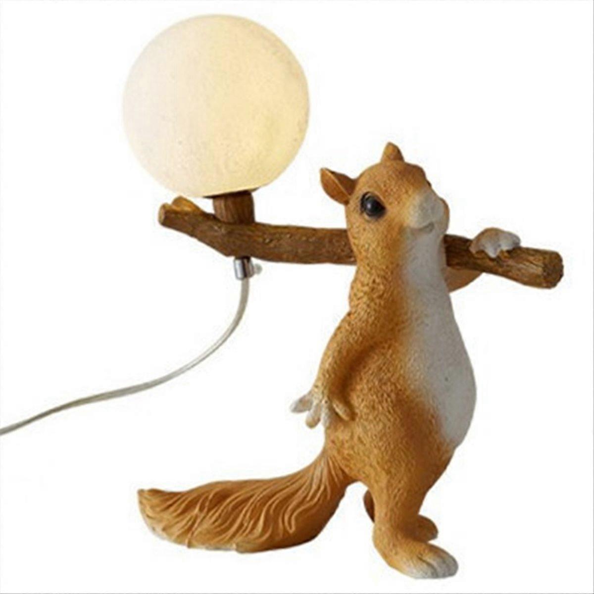 Bedroom Decorative Light Fixture Cute Decorative Squirrel Lamp