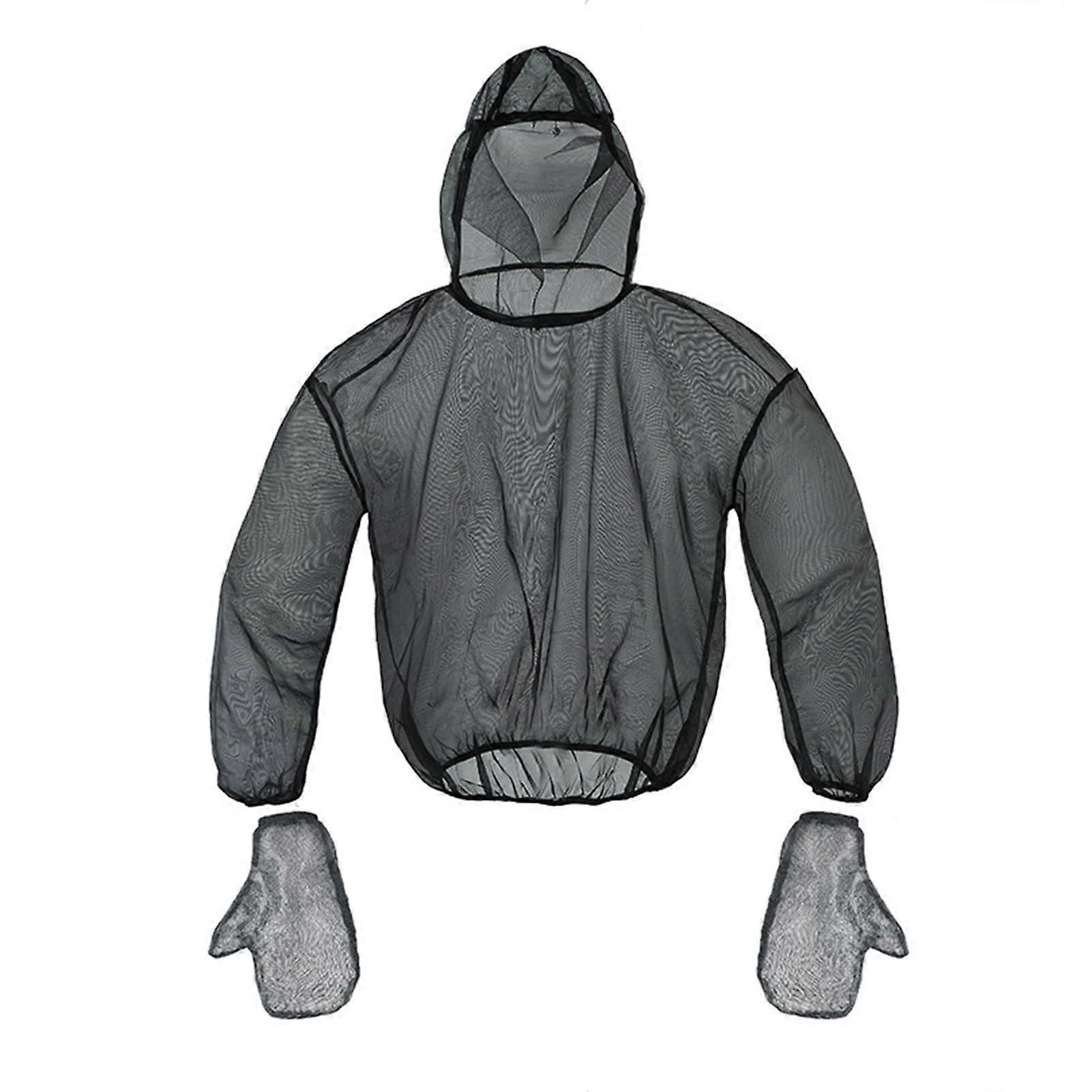 AntiMosquito Helmet With Net Size LXL Black For Outdoor Enthusiasts Mosquito Repellent Clothing