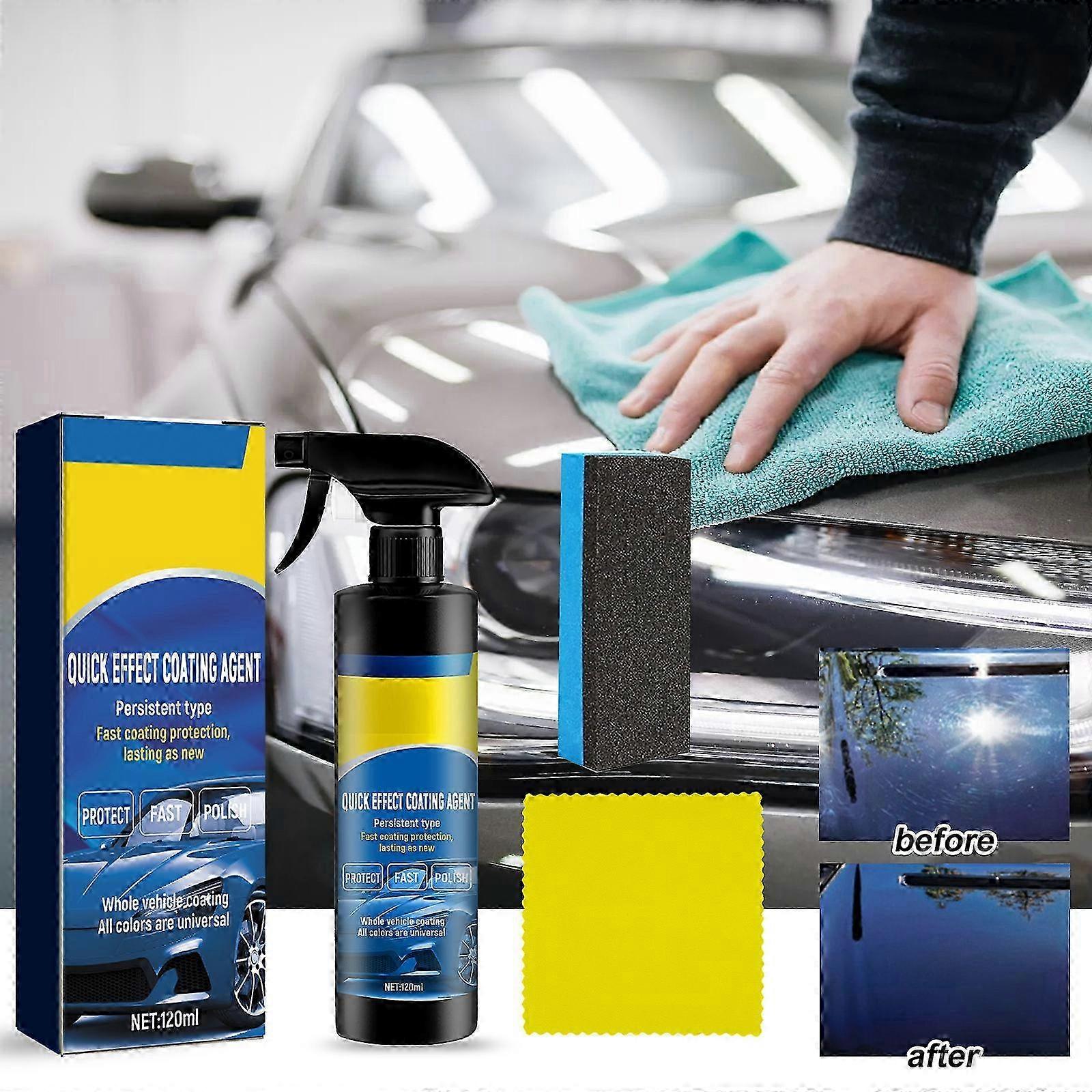 2025 3 in 1 Car Coating Spray, Car Spray, High Protection Quick Nano Ceramic Car Coating Agent Spray, Quick Coat Car Wax Polish Spray