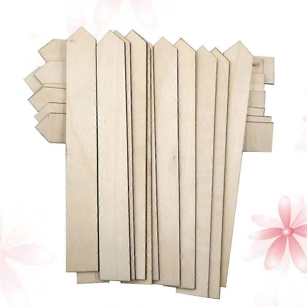 Wooden Garden Labels Wood Tag for Marking Use 100Pcs Rustic Design