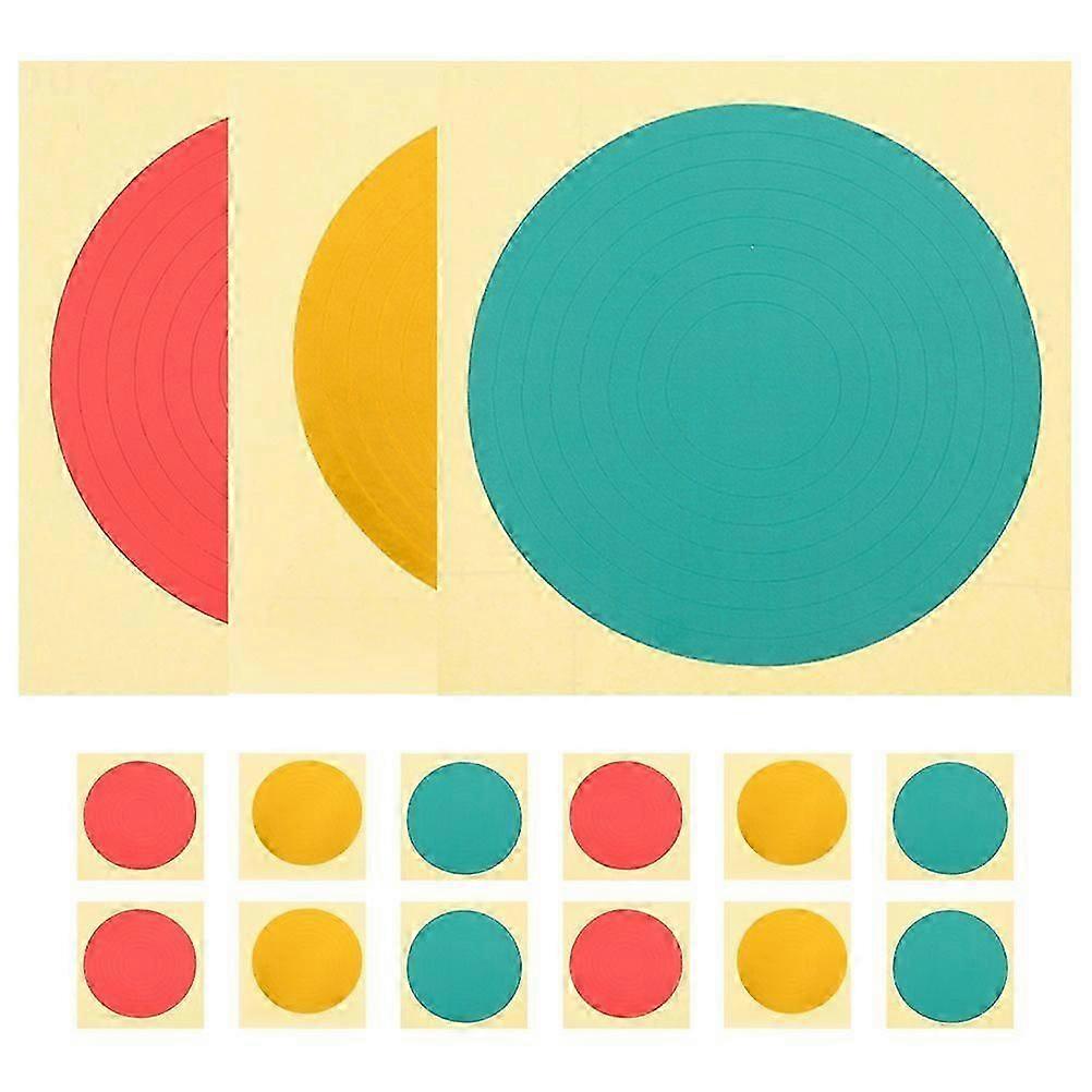 圧力計識別用安全ステッカー15枚。正確な圧力範囲マーキング用の粘着式圧力計ステッカー。