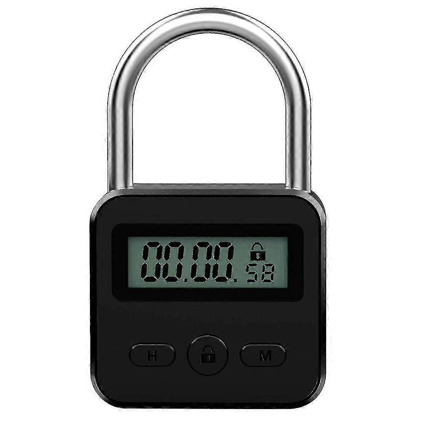 Digital Timer Lock with LCD Display, 99 Hours Max, USB Rechargeable