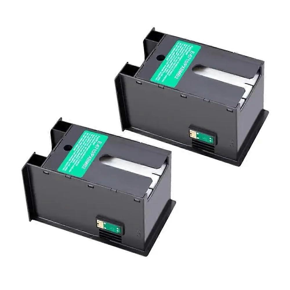 T6710 Maintenance Tank PXBMB2 With Chip 2Pcs Compatible With WP4011 WF4521 WF5113 WF5623 WF5191 WF5621