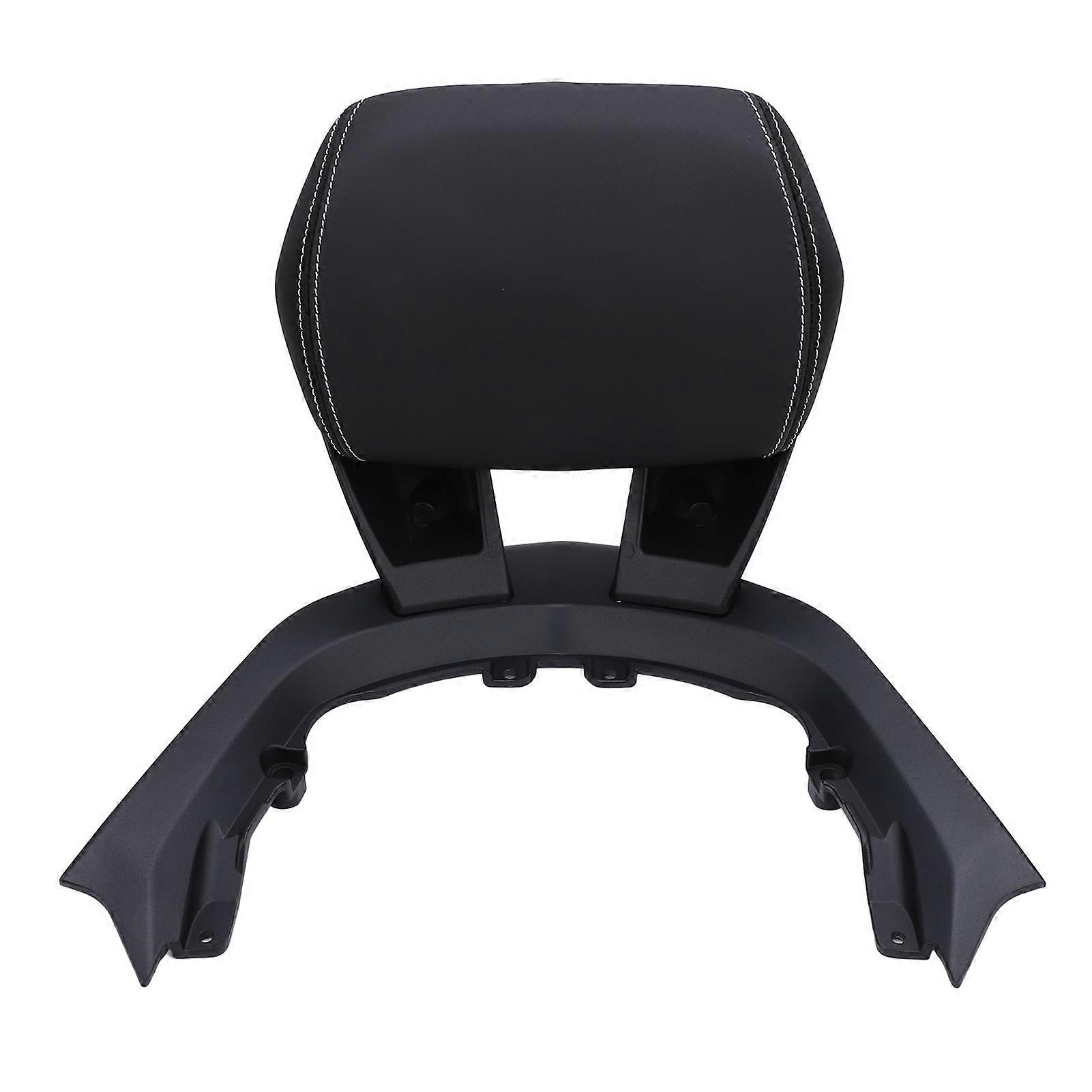 Motorcycle Passenger Backrest PU Leather Rear Seat Backrest Cushion Pad with Bracket for Xmax300 2023‑2024 