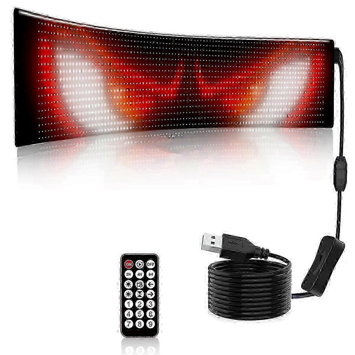 RGB LED Matrix Pixel Screen Waterproof DIY Programmable Flexible Screen Bluetooth App Control for Car Shop Bar