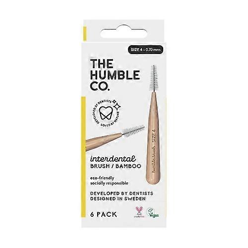 Humble Interdental Brush - Size 4 / 0.7 - Yellow 6 units