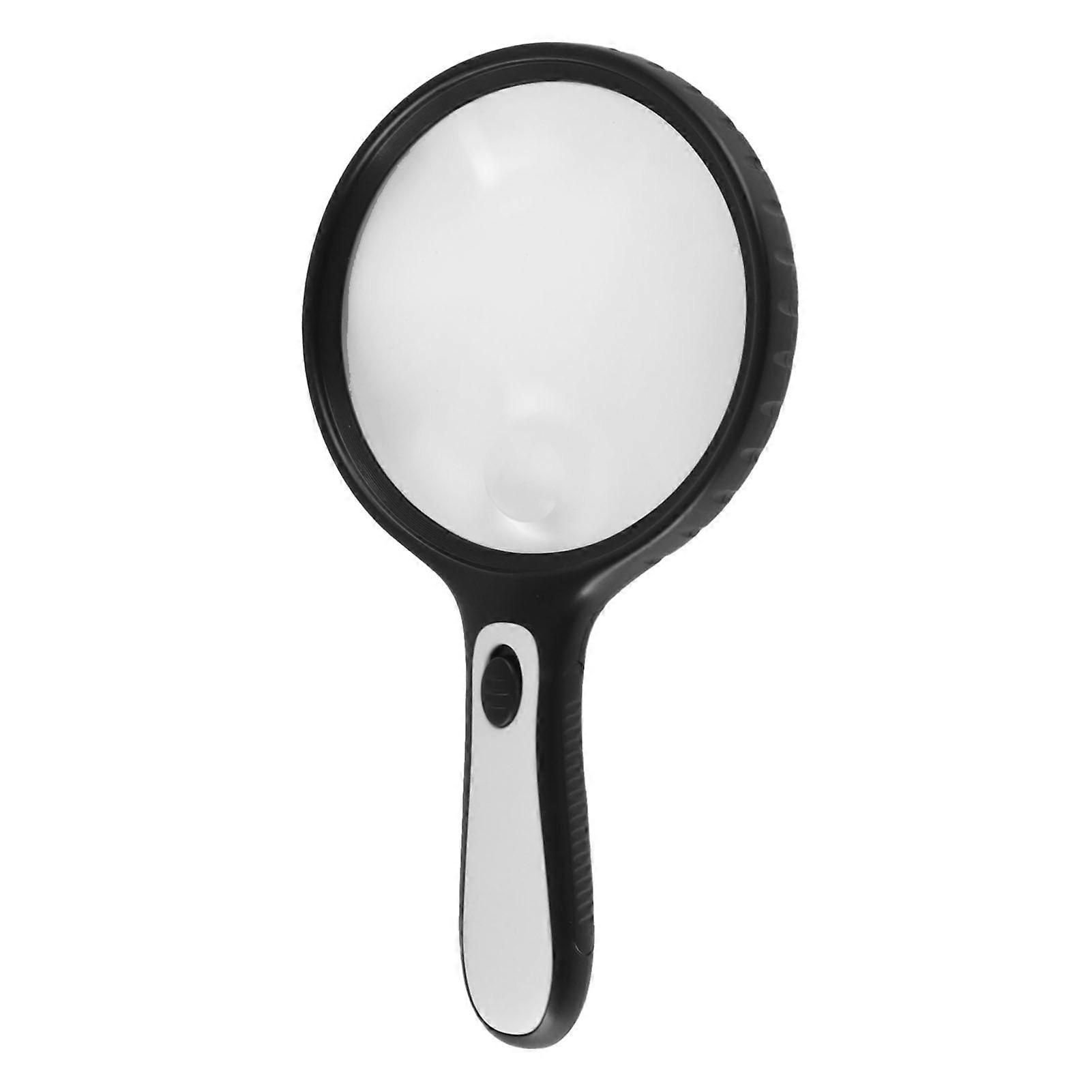 Magnifying Glass Professional Large Viewing Area Evenly Lit Handheld Magnifying Glass with 4 LED Lights
