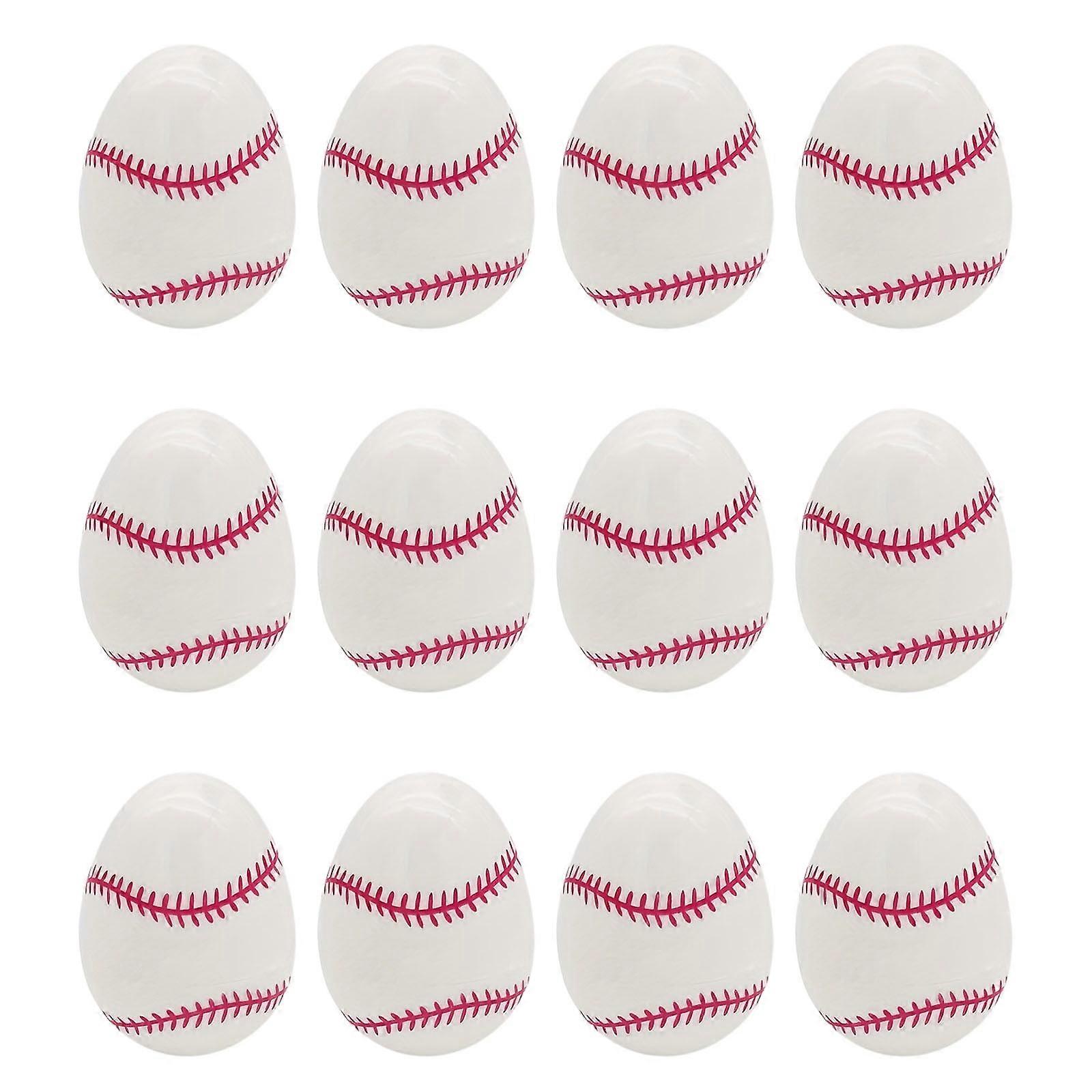 12Pc Easter Opening Decoration Ball Pattern Colored Toy Decoration