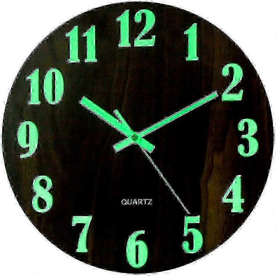Modern Silent Wall Clock - Large 30cm Luminous Dial, Decorative Home Office Clock Edition 1104