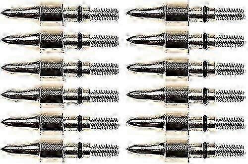 12 X 100g Black Screw Broad Tip Arrowheads For Hunting Practice Gold Szrh A-s