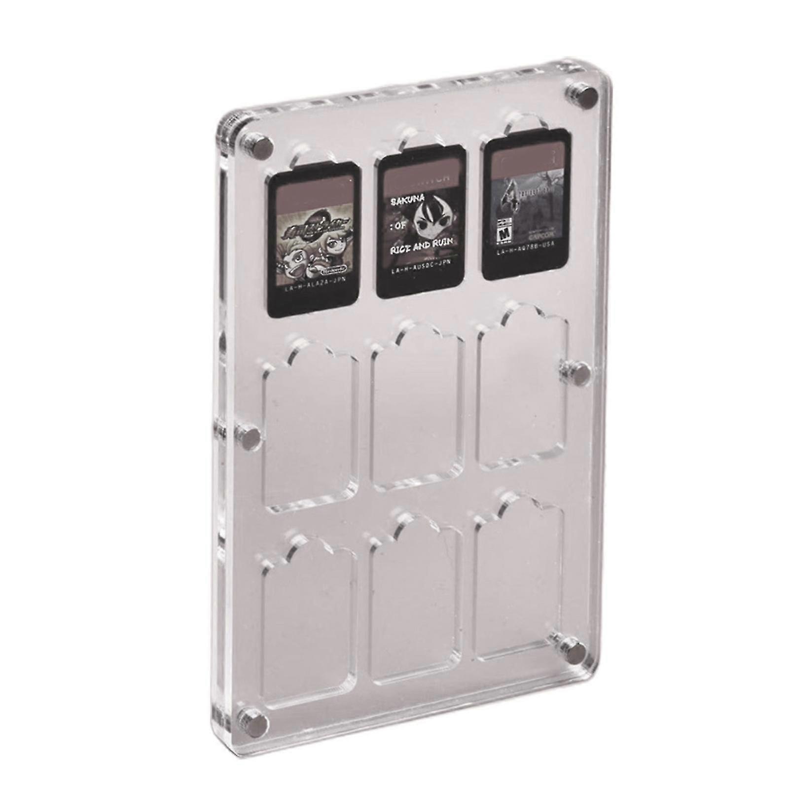 Game Card For Case Acrylic Card Display Holder Storage Box Organizer For Switch