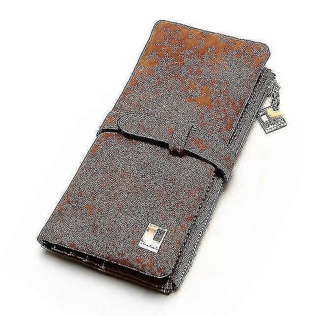 Long Design Pu Leather Drawstring Two Fold Wallet