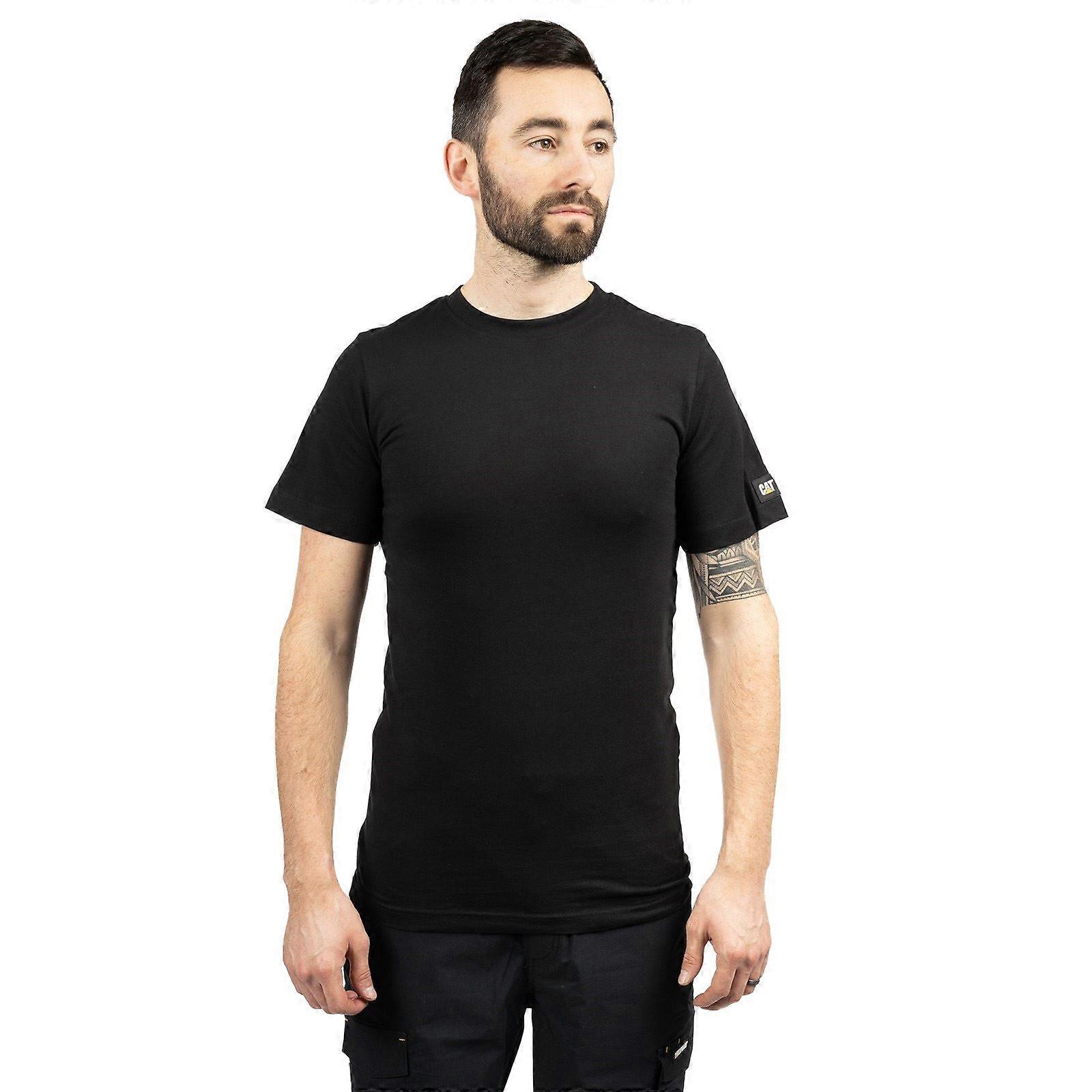Caterpillar Essentials Short-sleeve Cotton Men's Black