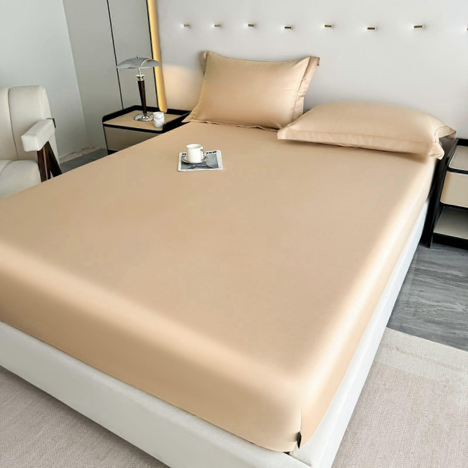 Fitted Bed Sheets 90x200 cm Extra Deep Pocket Durable Elastic Cotton Bedding