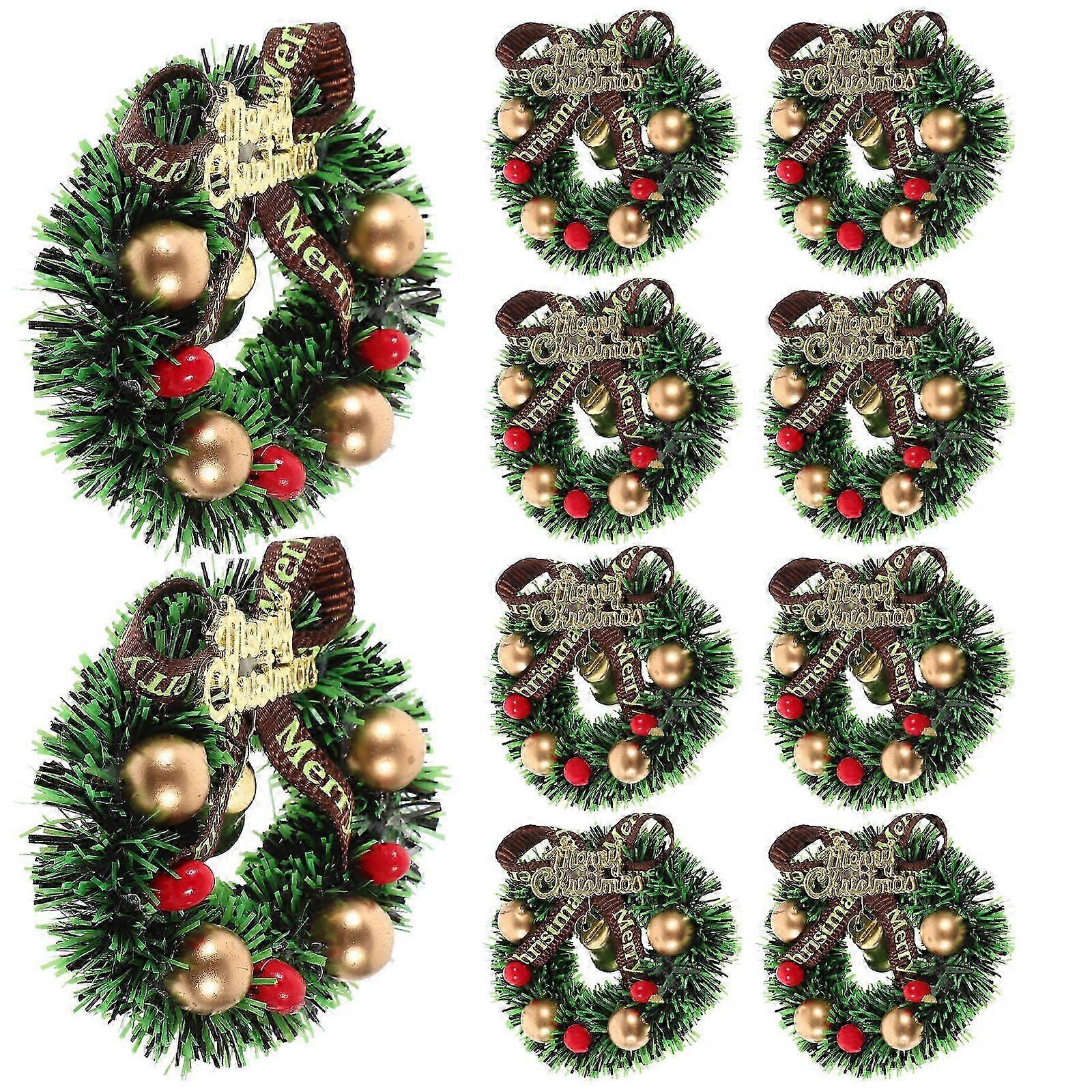 Mini Wreath for Holiday Craft Projects, 40Pcs Multi Bow Collection